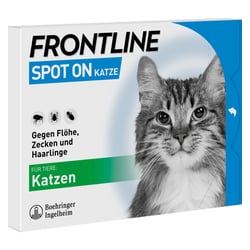 Frontline Spot On gegen Zecken und Flöhe bei Katzen