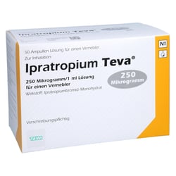 Ipratropium Teva 250 Mikrogramm/1 ml für Vernebler
