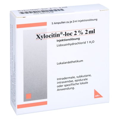 Xylocitin-loc 2% 2ml Injektionslösung in AMP