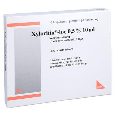 Xylocitin-loc 0,5 % 10 ml Injektionslösung in AMP Produktbild 1