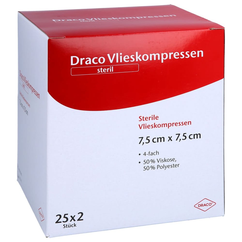 VLIESSTOFF-KOMPRESSEN steril 7,5x7,5 cm 4fach