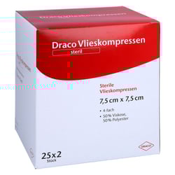 VLIESSTOFF-KOMPRESSEN steril 7,5x7,5 cm 4fach