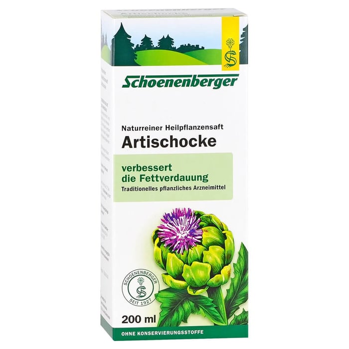 Artischocken naturreiner Heilpflanzensaft Schoenenberger