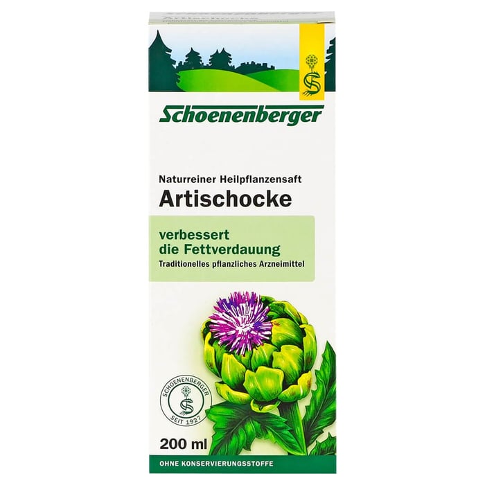 Artischocken naturreiner Heilpflanzensaft Schoenenberger