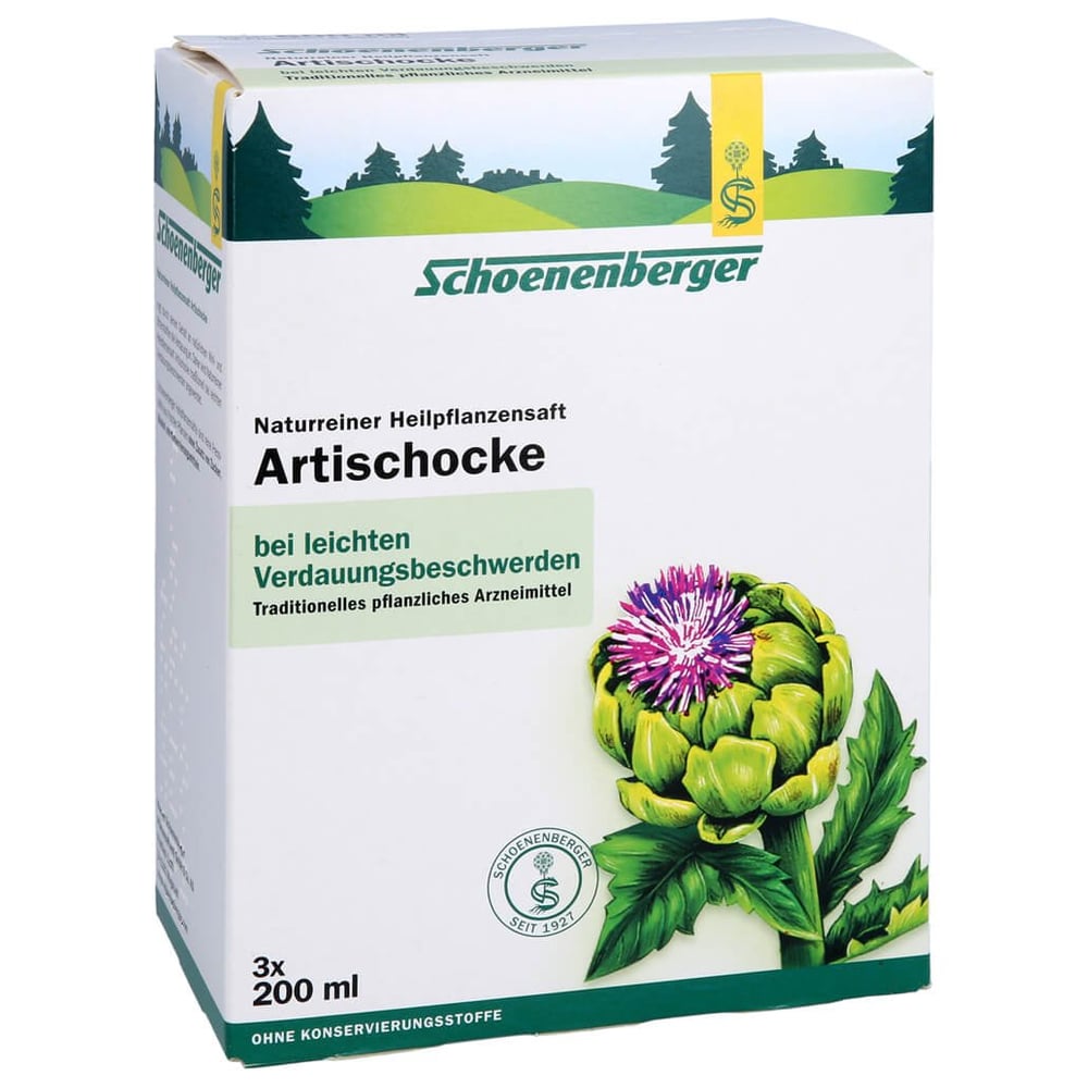Artischocken naturreiner Heilpflanzensaft Schoenenberger