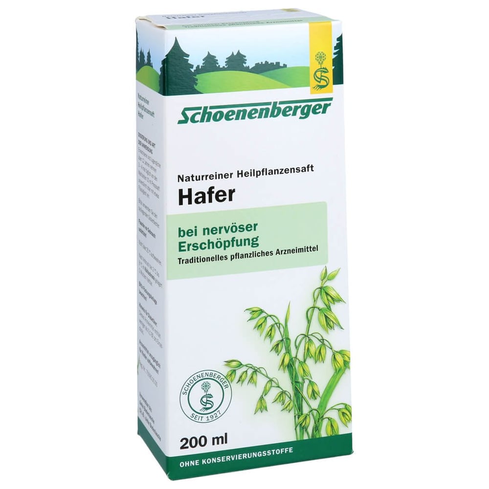 Hafer naturreiner Heilpflanzensaft Schoenenberger
