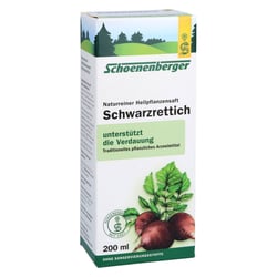 Schwarzrettich naturreiner Heilpflanzensaft Schoenenberger