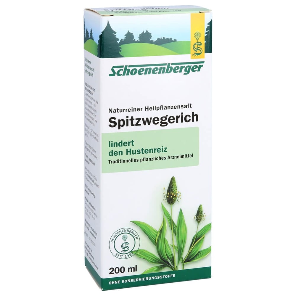 Spitzwegerich naturreiner Heilpflanzensaft Schoenenberger
