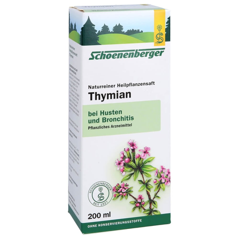 Thymian naturreiner Heilpflanzensaft Schoenenberger