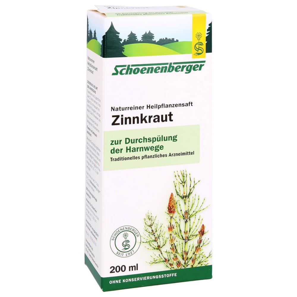 Zinnkraut naturreiner Heilpflanzensaft Schoenenberger