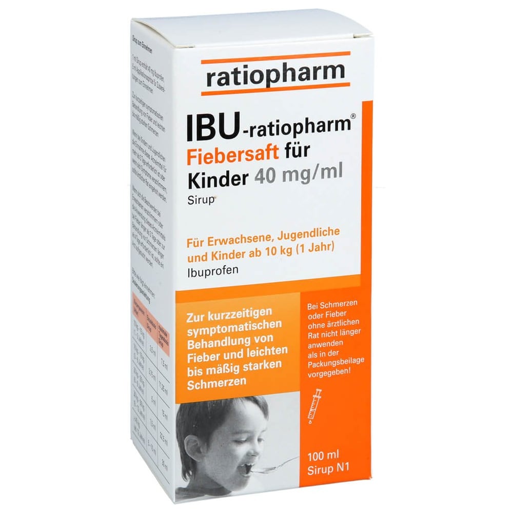 IBU-ratiopharm Fiebersaft für Kinder 40 mg/ml