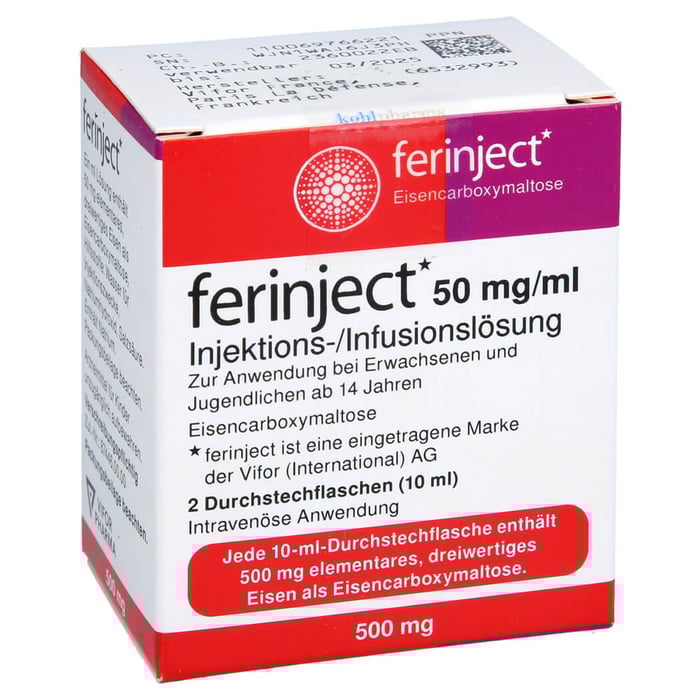 Ferinject 50mg Eisen/ml Inj.-/Inf.-Fl.