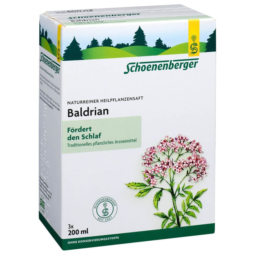Baldrian naturreiner Heilpflanzensaft Schoenenberger