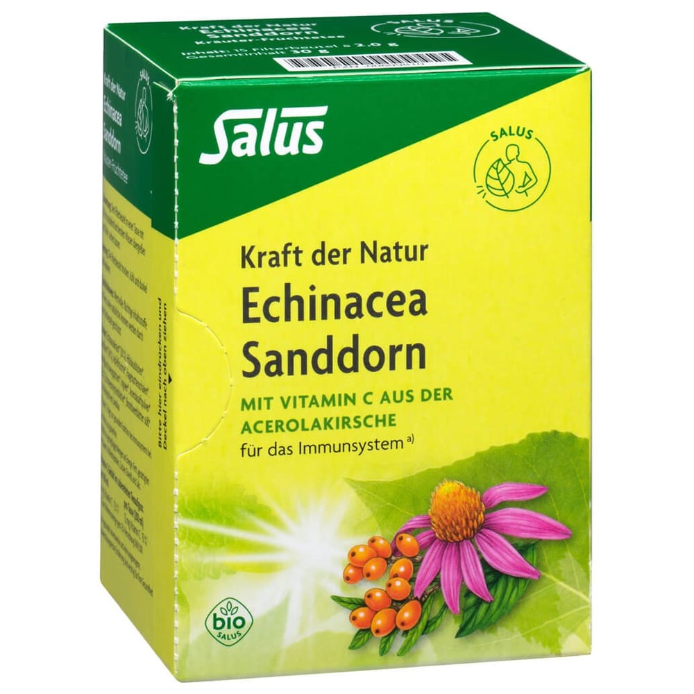 Echinacea Sanddorn Tee Kraft der Natur Salus