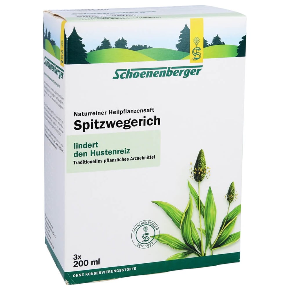 Spitzwegerich naturreiner Heilpflanzensaft Schoenenberger