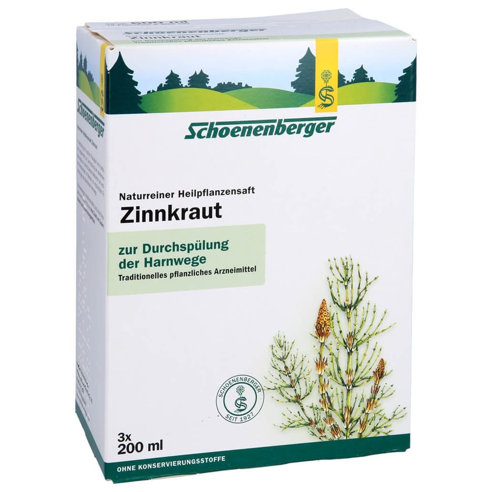 Zinnkraut naturreiner Heilpflanzensaft Schoenenberger