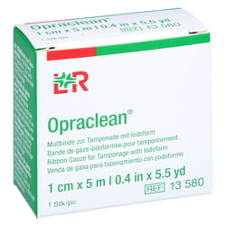 Opraclean Mullbinde z. Tamponade m. Jodoform 1cmx5m