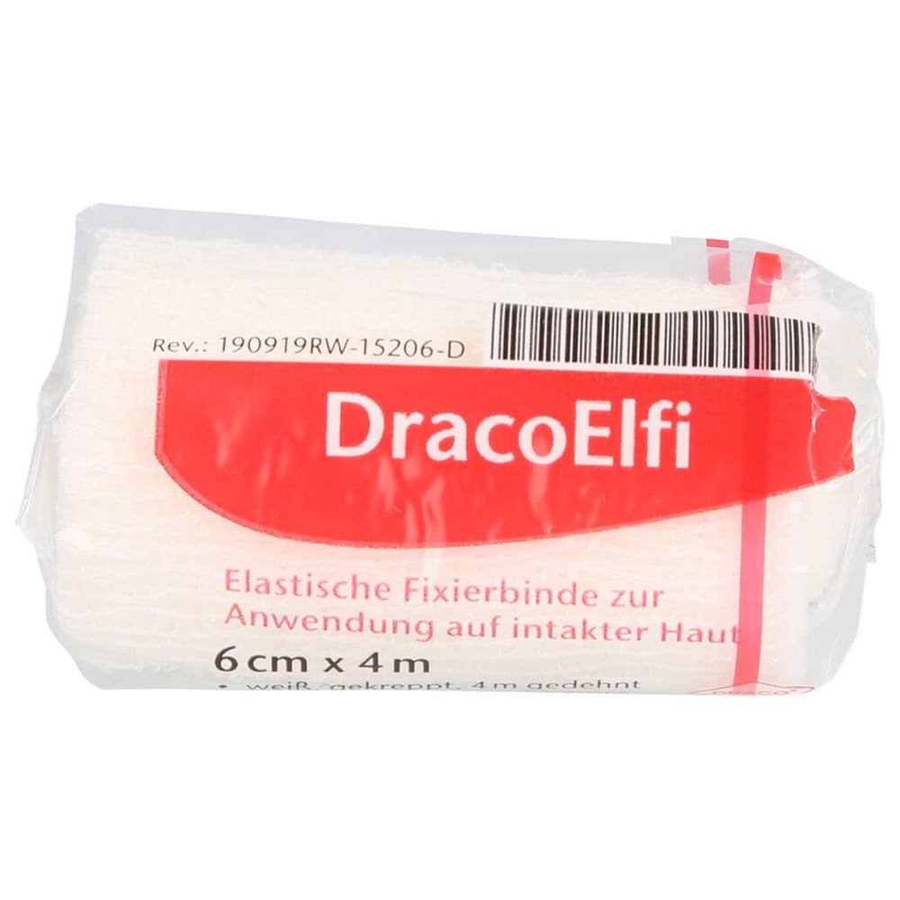 Dracoelfi elast.Fixierbinde 6 cmx4 m gekrep.cello