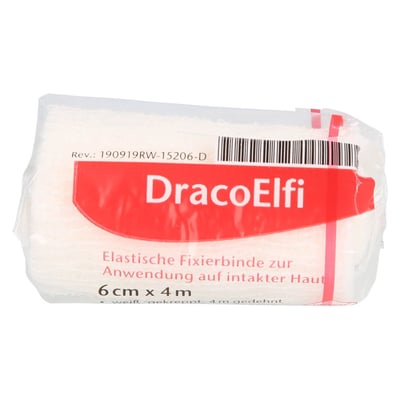 Dracoelfi elastisch Fixierbinde 6 cmx4 m gekrep.cello Produktbild 1