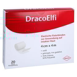 Dracoelfi elast.Fixierbinde 4 cmx4 m gekreppt