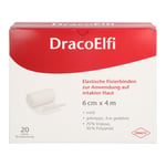 Dracoelfi elastisch Fixierbinde 6 cmx4 m gekreppt Produktbild 2