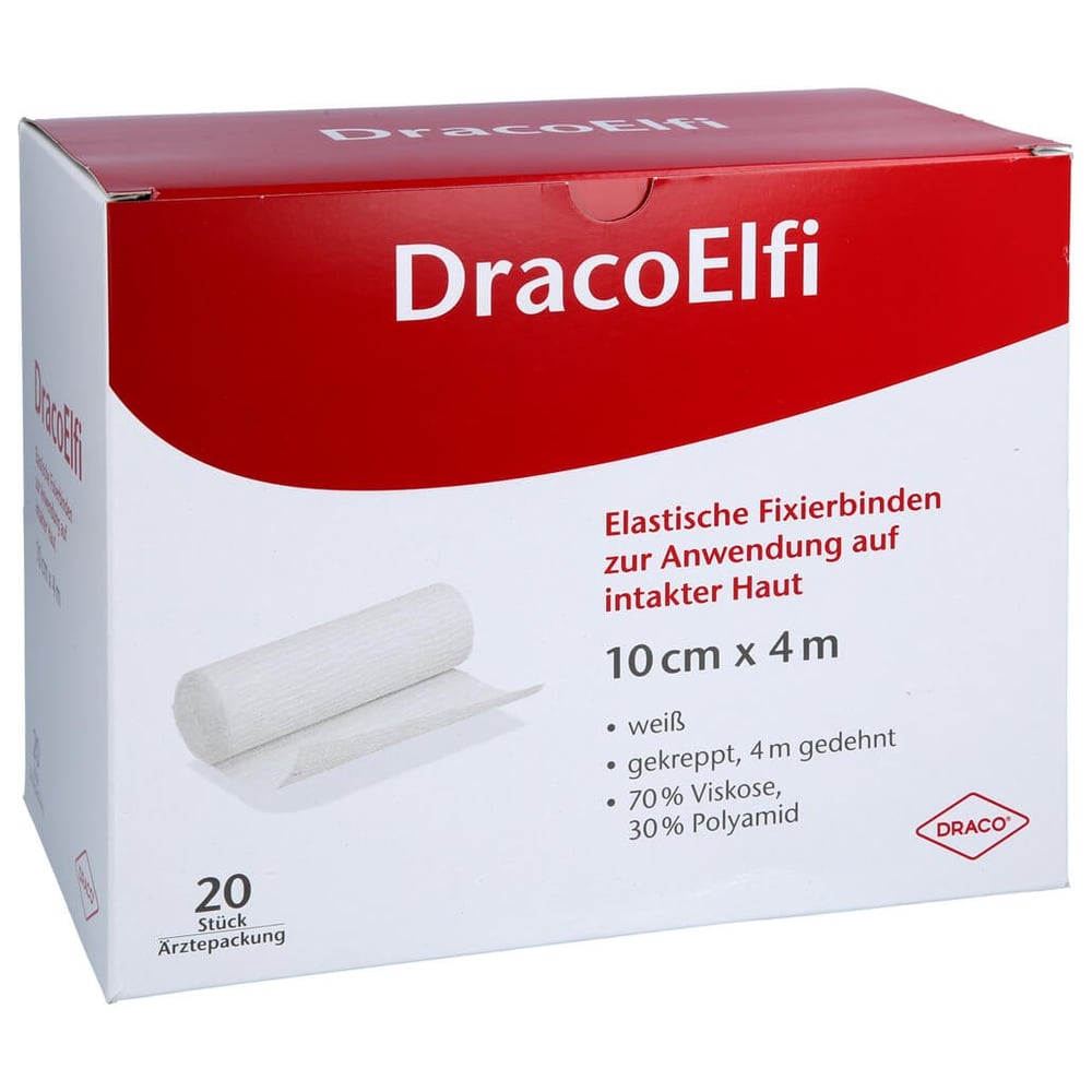 Dracoelfi elast.Fixierbinde 10 cmx4 m gekreppt
