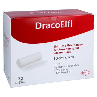 Dracoelfi elastisch Fixierbinde 10 cmx4 m gekreppt