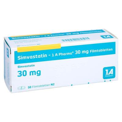 Simvastatin-1A Pharma 30 mg Produktbild 1