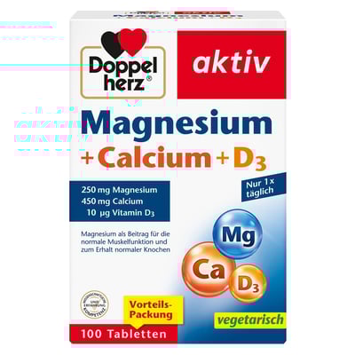Doppelherz aktiv Magnesium + Calcium + D3