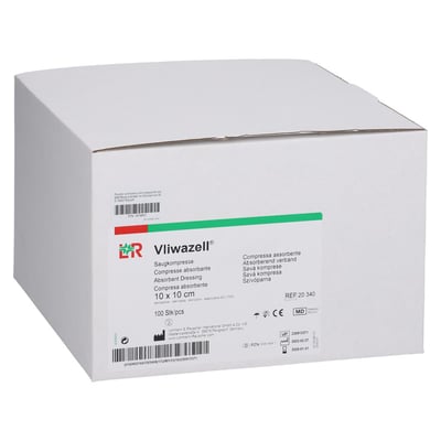 Vliwazell Saugkompressen unsteril 10x10 cm