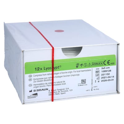 Lyostypt 3x5cm Kollagen-Haemostyptikum Vlies