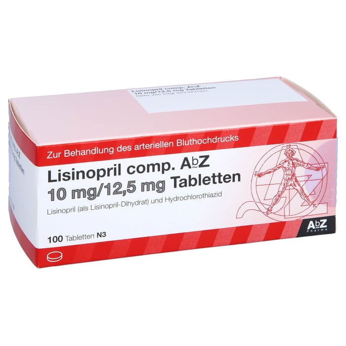 Lisinopril comp. AbZ 10mg/12,5mg