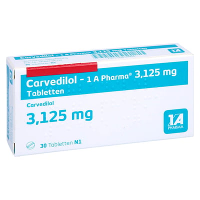 Carvedilol - 1A-Pharma 3.125mg Tabletten Produktbild 1