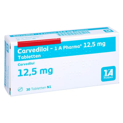 Carvedilol - 1A-Pharma 12.5mg Tabletten Produktbild 1