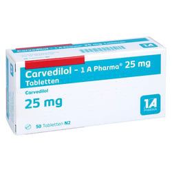 Carvedilol - 1A-Pharma 25mg Tabletten