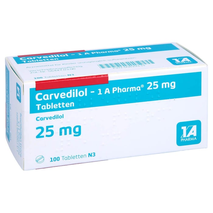 Carvedilol - 1A-Pharma 25mg Tabletten