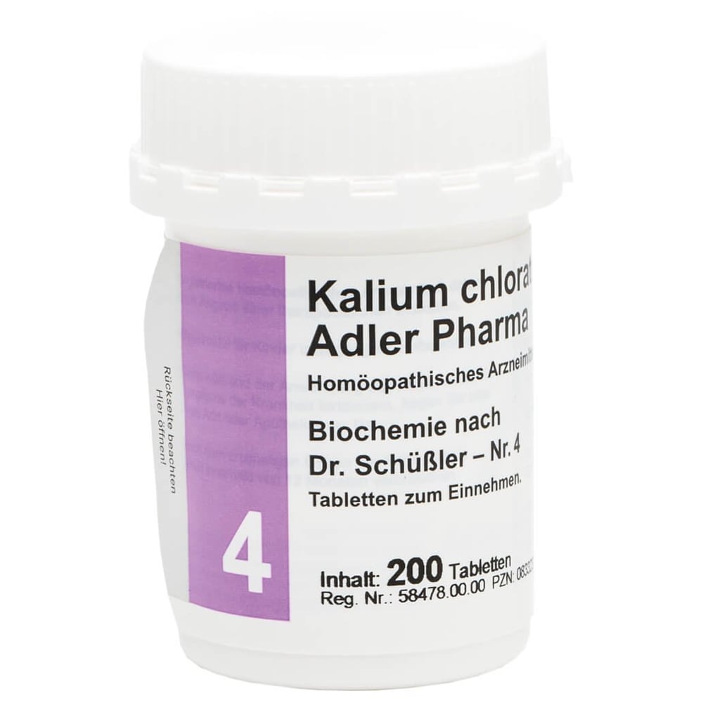 Biochemie Adler 4 Kalium Chloratum D 6 Adler Pharm