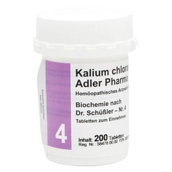 Biochemie Adler 4 Kalium Chloratum D 6 Adler Pharm