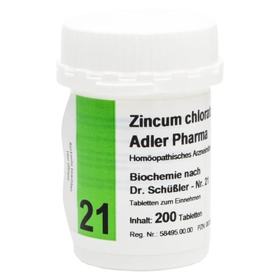 Biochemie Adler 21 Zincum Chloratum D12 Adler Phar