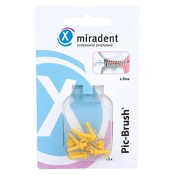 Miradent Interd.Pic-Brush Ersatzb.x-fein gelb