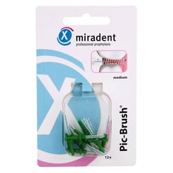 Miradent Interd.Pic-Brush Ersatzb.medium grün