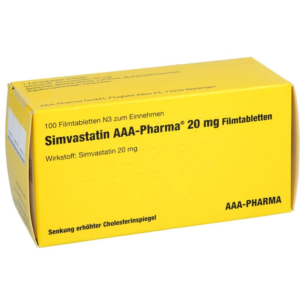 Simvastatin AAA-Pharma 20 mg