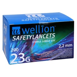 Wellion Safetylancets 23G Sicherheitseinmallanz