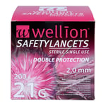Wellion Safetylancets 21G 2,0 mm Sicherheitseinmall Produktbild 2