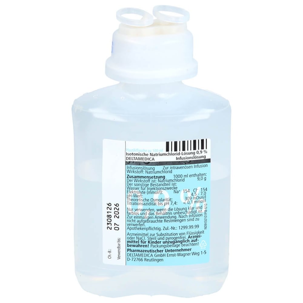 Isotonische NaCl 0.9% DELTAMEDICA Plastikinf.