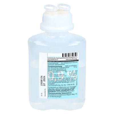 Isotonische NaCl 0.9% DELTAMEDICA Plastikinf.