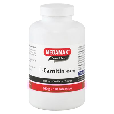 Megamax L-Carnitin 1000 mg Tabletten