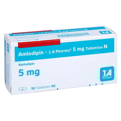 Amlodipin - 1 A Pharma 5mg Tabletten N