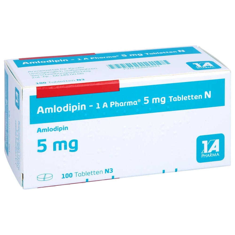 Amlodipin - 1 A Pharma 5mg Tabletten N
