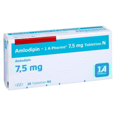 Amlodipin - 1 A Pharma 7.5 mg Tabletten N